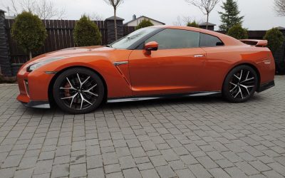 Nissan GTR przyciemnianie szyb oraz lamp